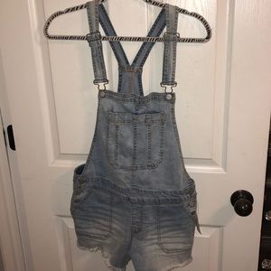 aeropostale blue jean overalls!!